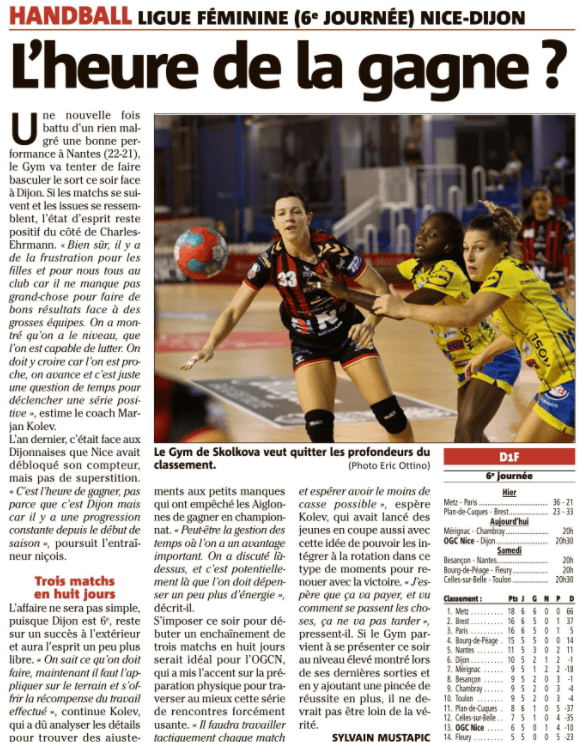 OGCN Handball L'heure de la gagne