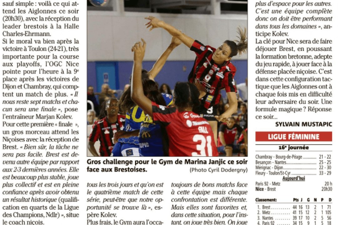 OGCN Handball Gros challenge