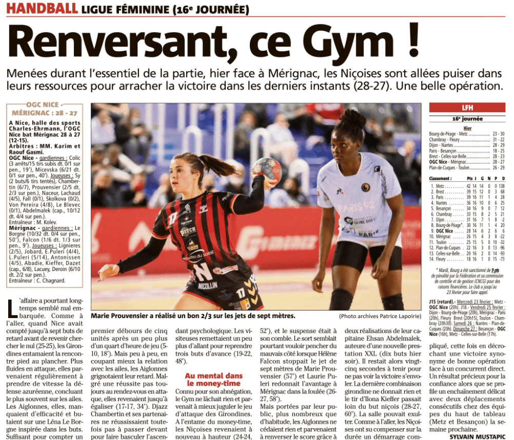 OGCN Handball Renversant