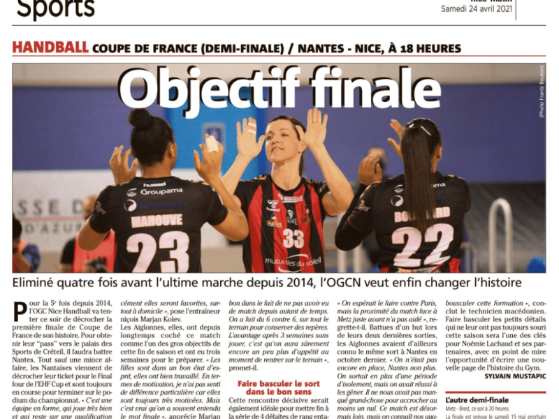 OGCN Handball Objectif final